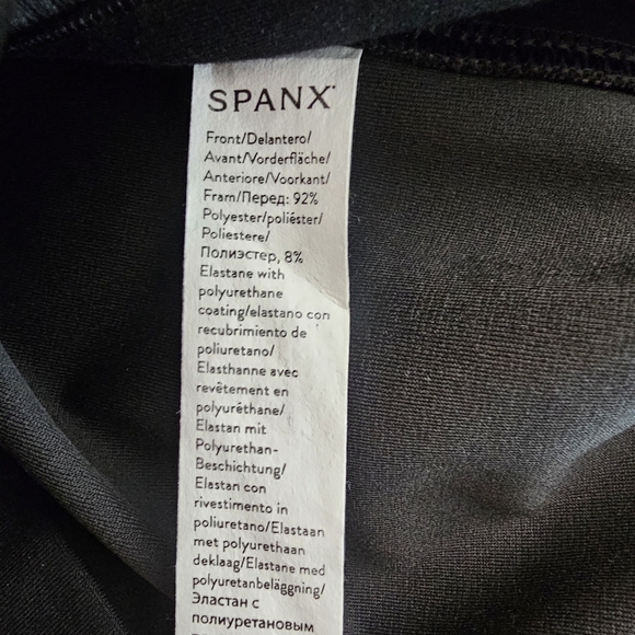 NWT Spanx Faux Leather Sheath Midi Dress Black Size S – Sculpting Luxe - Picture 14 of 16